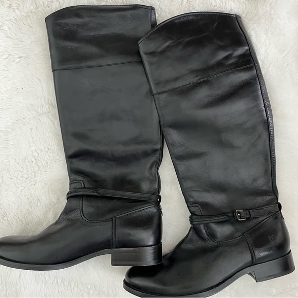 Frye Melissa Seam tall black boots - Picture 2 of 10